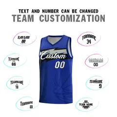 Royal Dot Scatter Graffiti Pattern Basketball Jersey 3