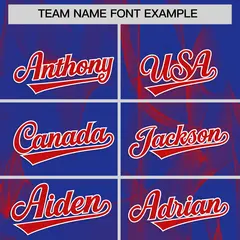Royal Fumes Graffiti Pattern Authentic Baseball Jersey 3