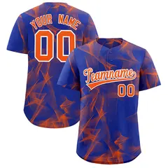 Royal Fumes Graffiti Pattern Authentic Baseball Jersey
