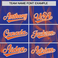 Royal Fumes Graffiti Pattern Authentic Baseball Jersey 3