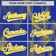 Royal Fumes Graffiti Pattern Authentic Baseball Jersey 3