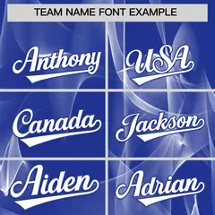 Royal Fumes Graffiti Pattern Authentic Baseball Jersey 3