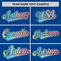 Royal Genderflux Pride Month Baseball Jersey 3