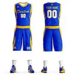 Royal Gold Classic Mesh Basketball Jersey