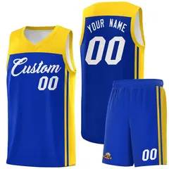 Royal Gold Classic Sets Basketball Jersey 1