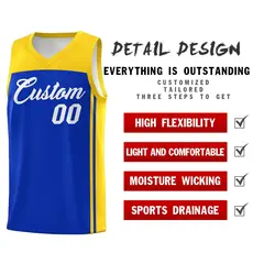 Royal Gold Classic Sets Basketball Jersey 2