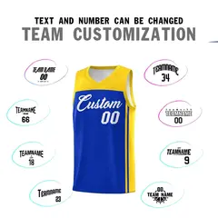 Royal Gold Classic Sets Basketball Jersey 4