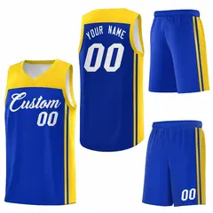 Royal Gold Classic Sets Basketball Jersey 6
