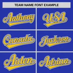 Royal Gold Classic Sleeveless Baseball Jersey 3
