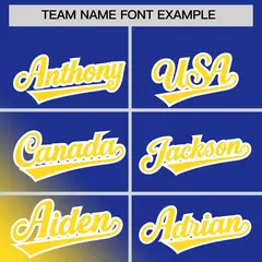 Royal Gold Diagonal Stripe Gradient Fashion Baseball Jersey 3