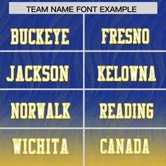 Royal Gold Gradient Outdoor Flag Football Jersey 3