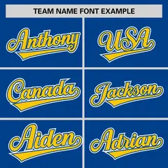 Royal Gold Raglan Round-Neck Hockey Jersey 3