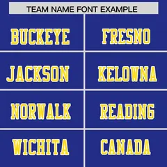 Royal Gold Shoulder Cut Two-Tone Flag Football Jersey 3