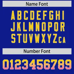 Royal Gold Sides Gradient Fashion Team Football Jersey 4