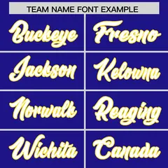 Royal Gold Star Pattern Raglan Sleeves Football Jersey 3
