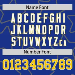 Royal Gold Star Pattern Varsity Letterman Baseball Jacket 4