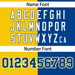 Royal Gold Stripe-Solid Combo Authentic Baseball Jersey 4