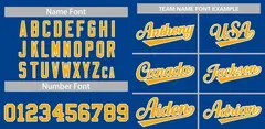 Royal Gold-White Classic Authentic Baseball Jersey 2