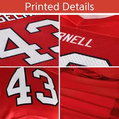 Royal Gold-White Classic Style Authentic Football Jersey 5