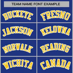 Royal Gold-White Classic Varsity Full-Snap Letterman Jacket 3