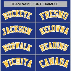 Royal Gold-White Classic Varsity Full-Snap Letterman Jacket 5