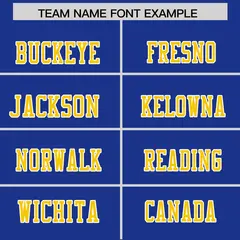 Royal Gold-White Color Block Raglan Sleeves Football Jersey 3