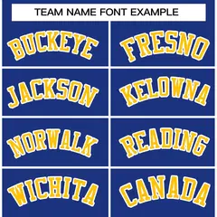 Royal Gold White Raglan Varsity Full-Snap Letterman Jacket 3