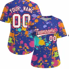 Royal Graffiti Fashion Baseball Jersey For Women