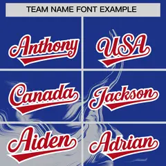 Royal Gray Ink Pattern Authentic Baseball Jersey 3
