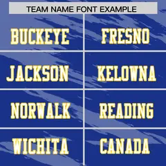 Royal Gray Scratch Pattern Authentic Football Jersey 3