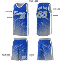Royal Gray Splash Basketball Uniforms for Training 5