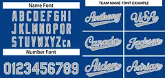 Royal Gray-White Classic Authentic Baseball Jersey 3