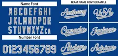 Royal Gray-White Solid Authentic Classic Baseball Jersey 3