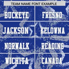Royal Gray-White Star Graffiti Authentic Football Jersey 3