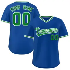 Royal Green Authentic Pullover Baseball Jersey