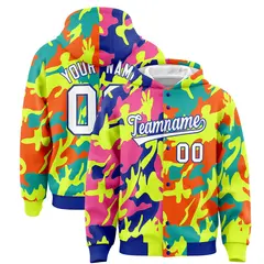 Royal Green Two Tone Full-Snap Varsity Letterman Jacket Hoodie
