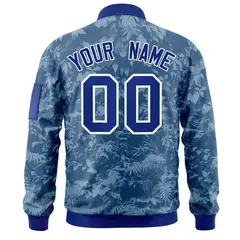 Royal Hawaii Full-Zip Letterman Varsity Bomber Jacket 4