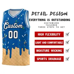 Royal Ice Cream Element Pattern Basketball Kits 2