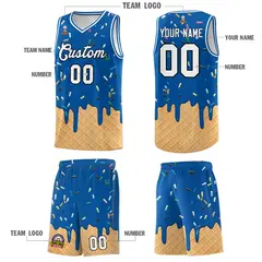 Royal Ice Cream Element Pattern Basketball Kits 5
