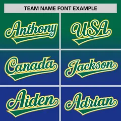 Royal Kelly Green Gradient Authentic Baseball Jersey 3