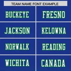 Royal Kelly Green Gradient Side Pattern Football Jersey 3