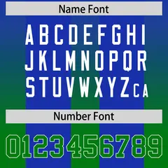 Royal Kelly Green Gradient Vertical Stripe Football Jersey 4