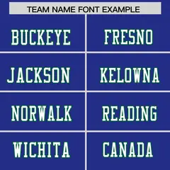 Royal Kelly Green Shoulder Cut Two-Tone Flag Football Jersey 3