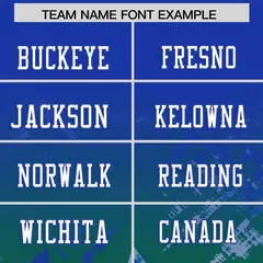 Royal Kelly Green Star Gradient Flag Football Jersey 3