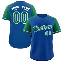 Royal Kelly Green-White Rhombus Authentic Baseball Jersey