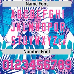 Royal Leopard Graffiti Pattern Authentic Baseball Jersey 4