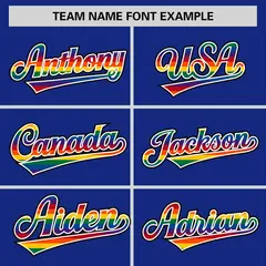 Royal LGBT Rainbow Pride Month Letterman Baseball Jacket 5
