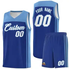 Royal Light Blue Classic Sets Basketball Jersey 1