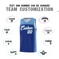 Royal Light Blue Classic Sets Basketball Jersey 4