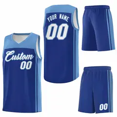 Royal Light Blue Classic Sets Basketball Jersey 6